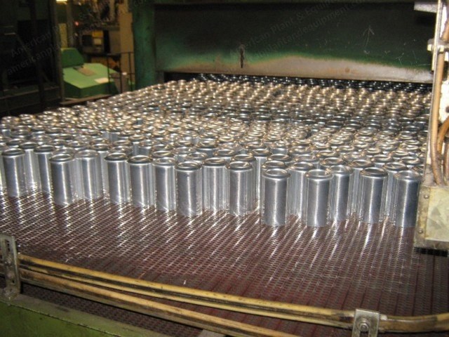 Tin Container Manufacturing Plant, 2-Piece Aluminum Cans, 206 Can Size, 1600 CPM
