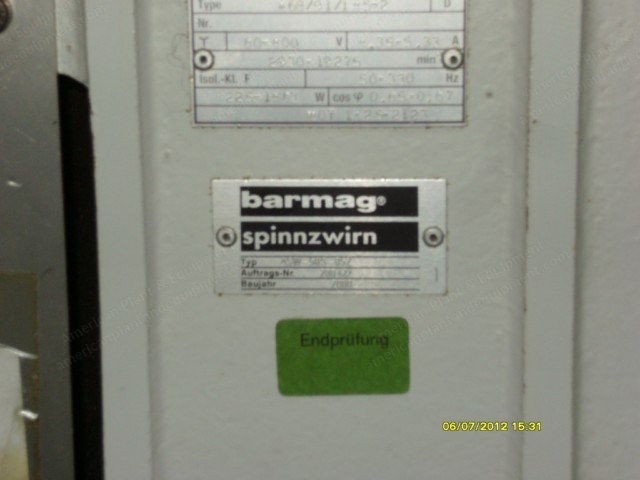 Plantex and Barmag PP FDY Yarn Lines, 2002, 300 to 500 Denier, 4 Lines