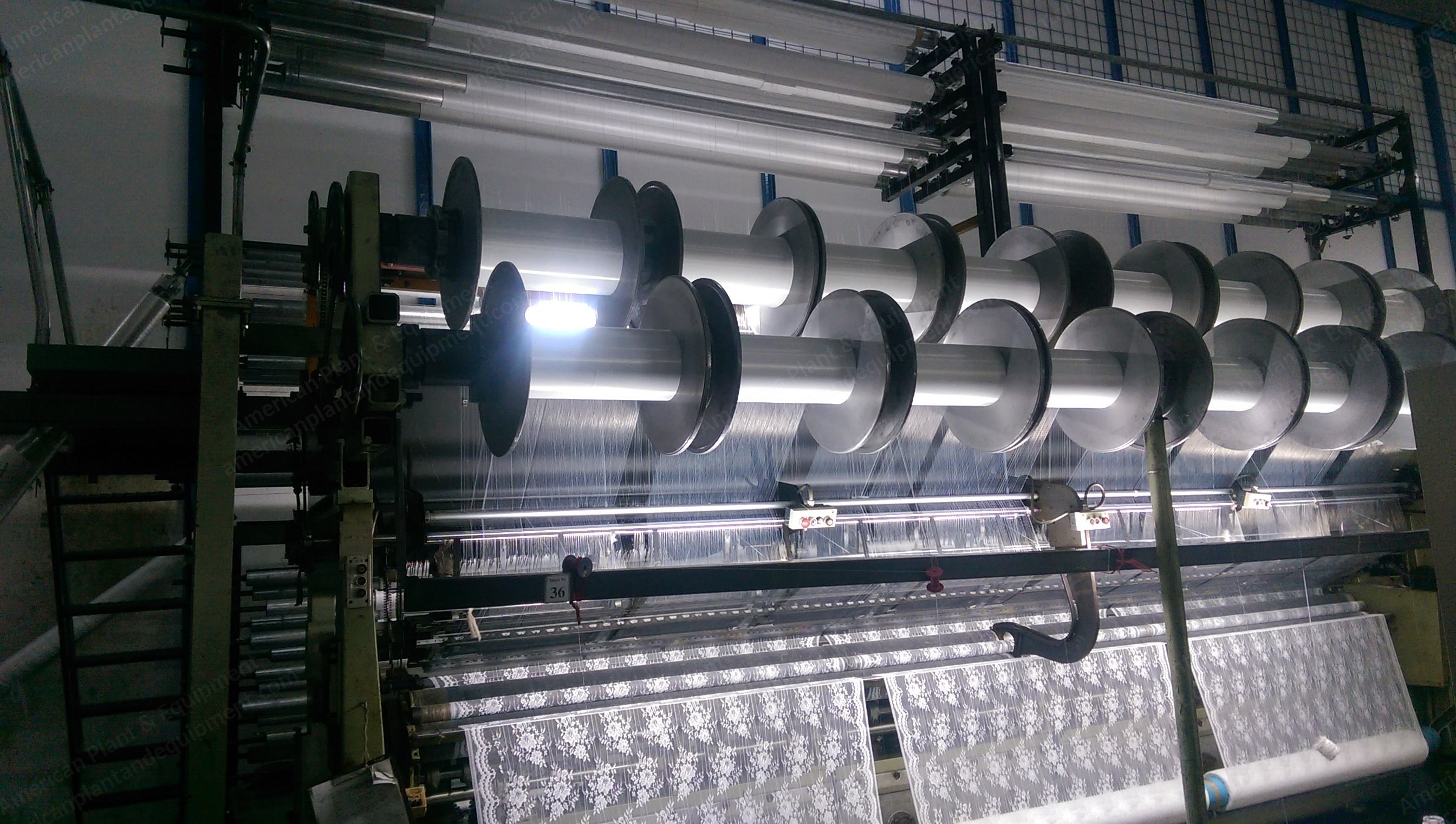 Karl Mayer, MRSS 25/32, 190 Inches, 18E, Raschel Lace Knitting Machine