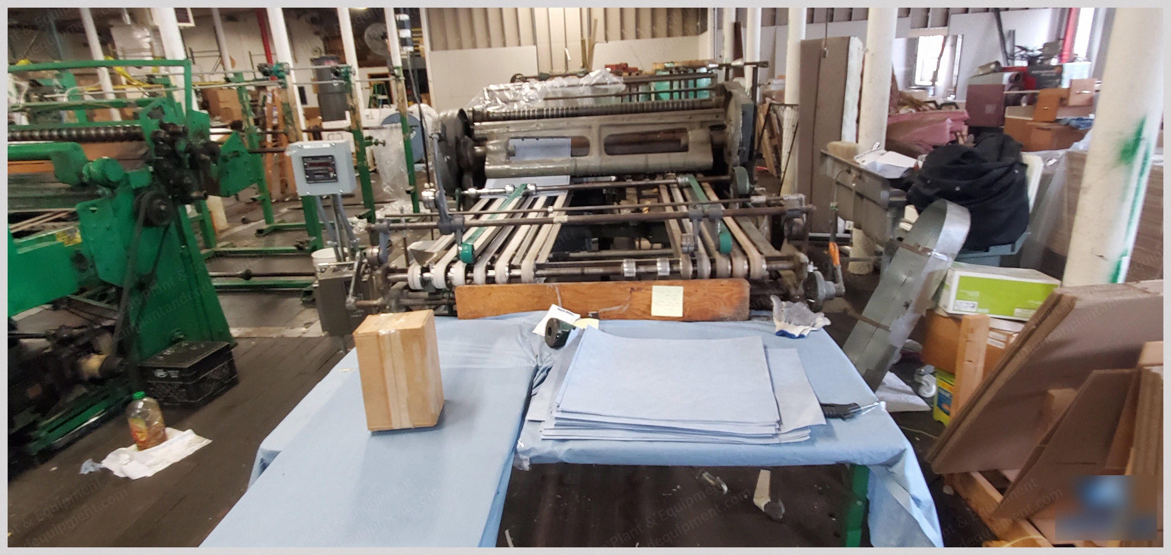 Beck, Sheeter, 55 Inches Working Width, Tape Delivery to Jogger Table
