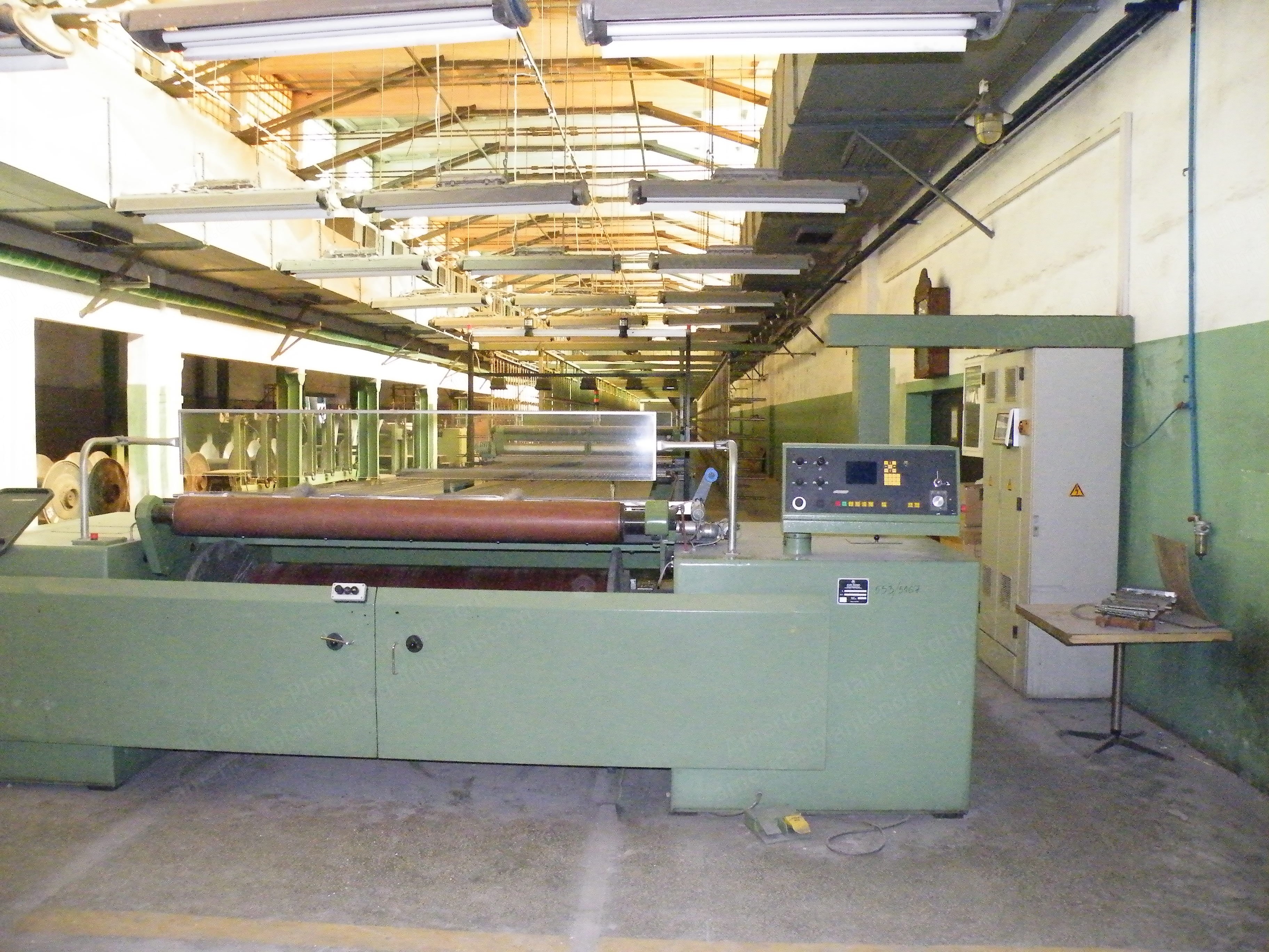 Karl Mayer, ZM-1-1800/100, 1996, Beam Warping Machine with Karl Mayer Rotal Assembling Machine, 1800mm Warp Width, 1000mm Beam Diameter