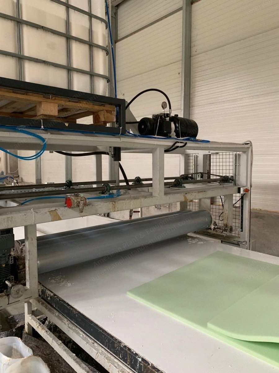 NovaStar, Mattress Gluing Line, 2100mm Working Width, Silicon Conveyor, Pneumatic Pressing