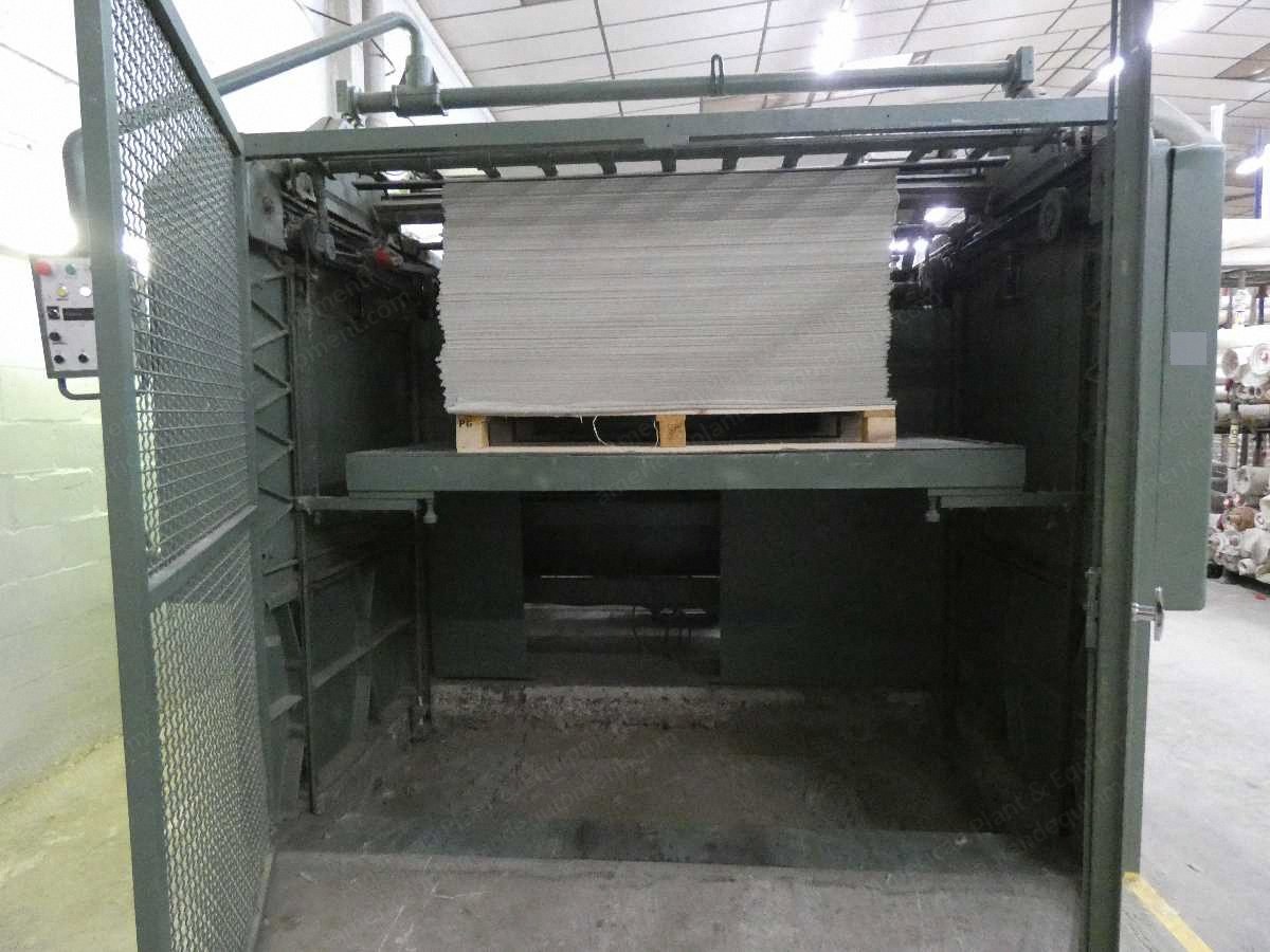 Monforts, Synchronised Plaiting and Palletising Machine, 2001, 2200mm Working Width