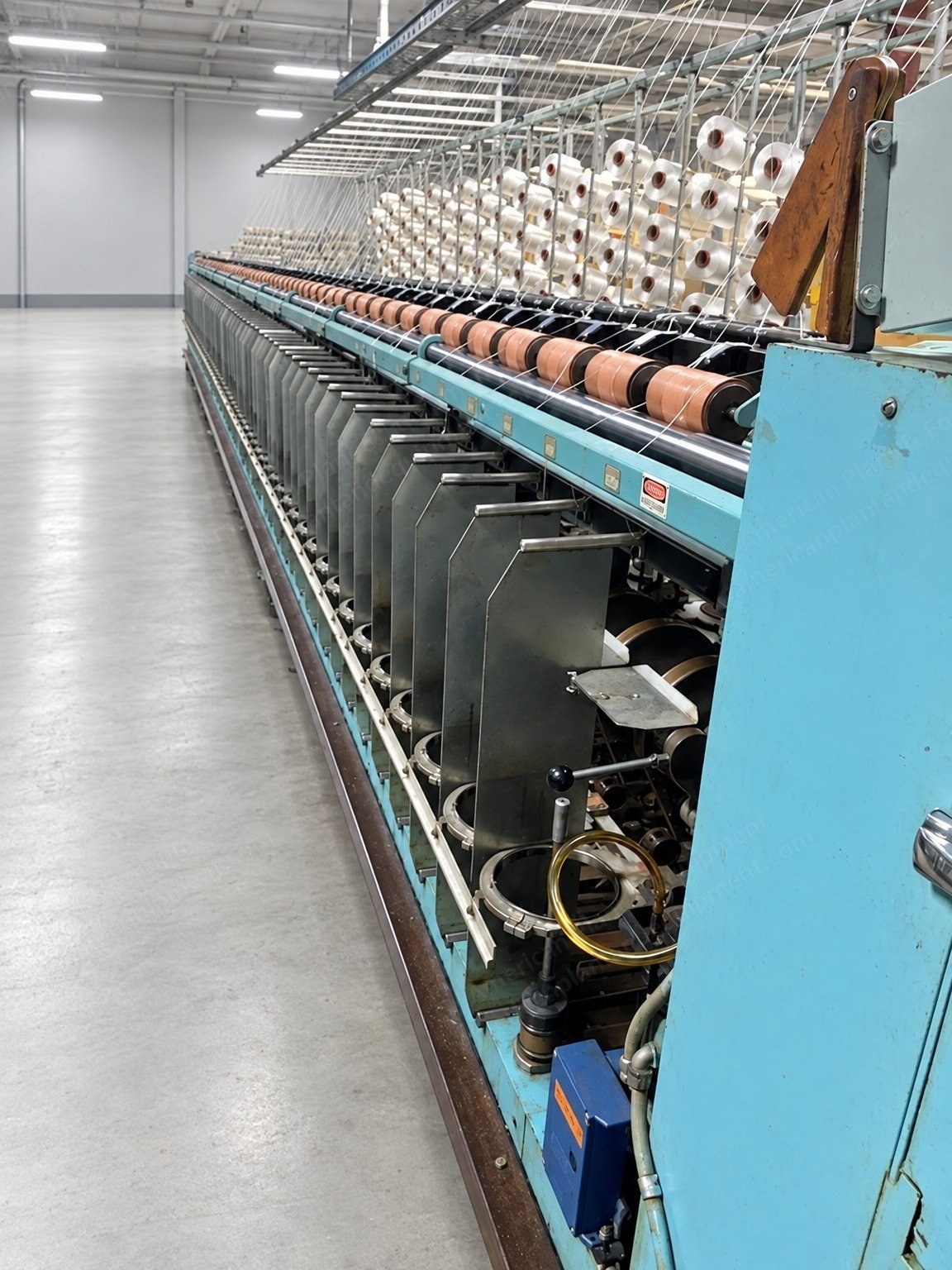 Saurer Allma, Ring Twisters, 144 Spindles, 6 3/4 in Ring, 14 in Traverse, 600 V