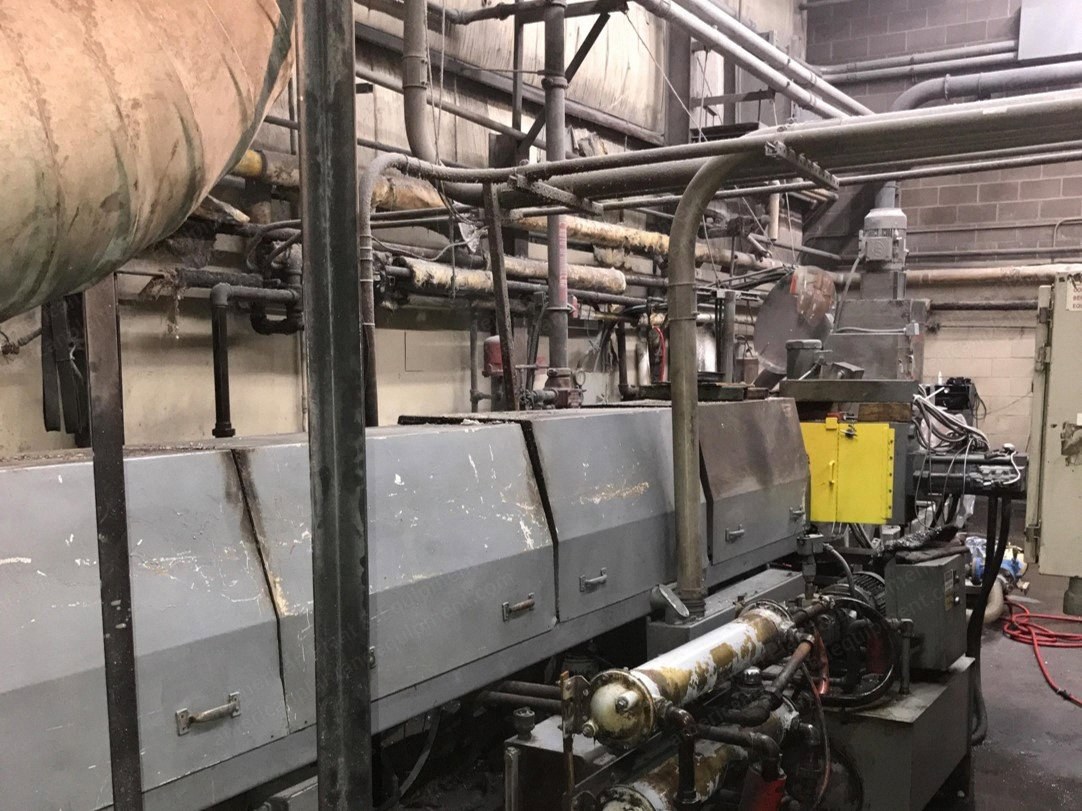 Hartig, 10" Pelletizing Line, 600 HP Extruder, Beringer WRP 12V Pelletizer, Gloucester Granulator