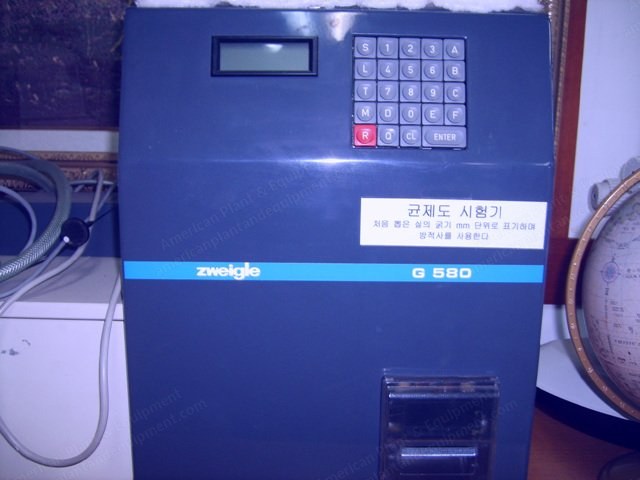 Zweigle, G580, 1998, Tester for Uniformity Index, 230V 50/60Hz
