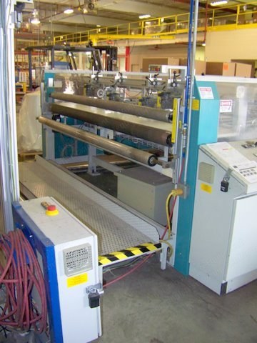 Hauser, QLA 3100, Cross-Cutting, Slitting and Stacking Line, 2550mm Width, 5 Driven Rotary Blade Cutters, 480V
