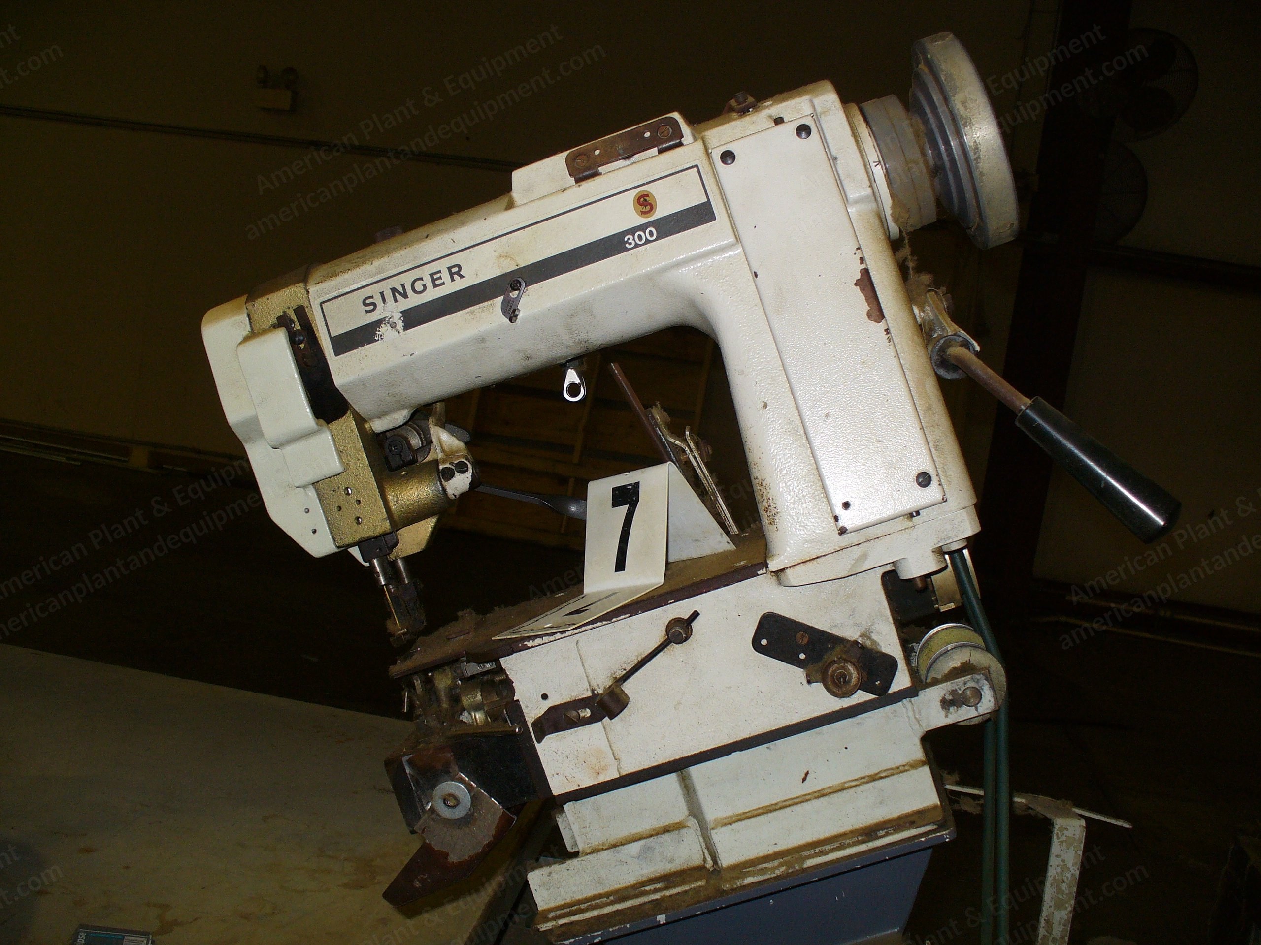 Gribetz International, PRTE, Tape Edge Machine, Singer 300 Sewing Head, 61.75x81.5 Inch Table