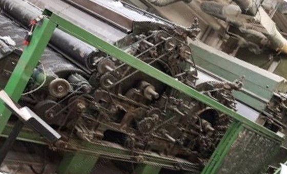 HDB, Double Doffer Carding Machine, 1985, Working Width 2500mm, Capacity 250 kg/h