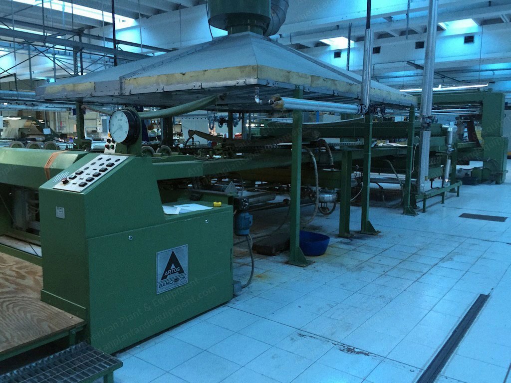 Babcock Tentering Machine, 1999, 3000mm Working Width, 4 Chambers, Horizontal Pin Chain