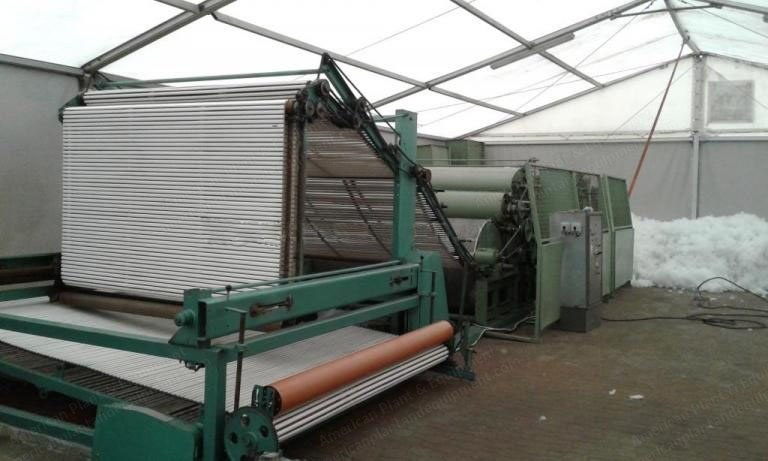Spinnbau Carding Machine, 1980, 2000mm Width, 120 kg/h Capacity, with 2010 Crosslapper