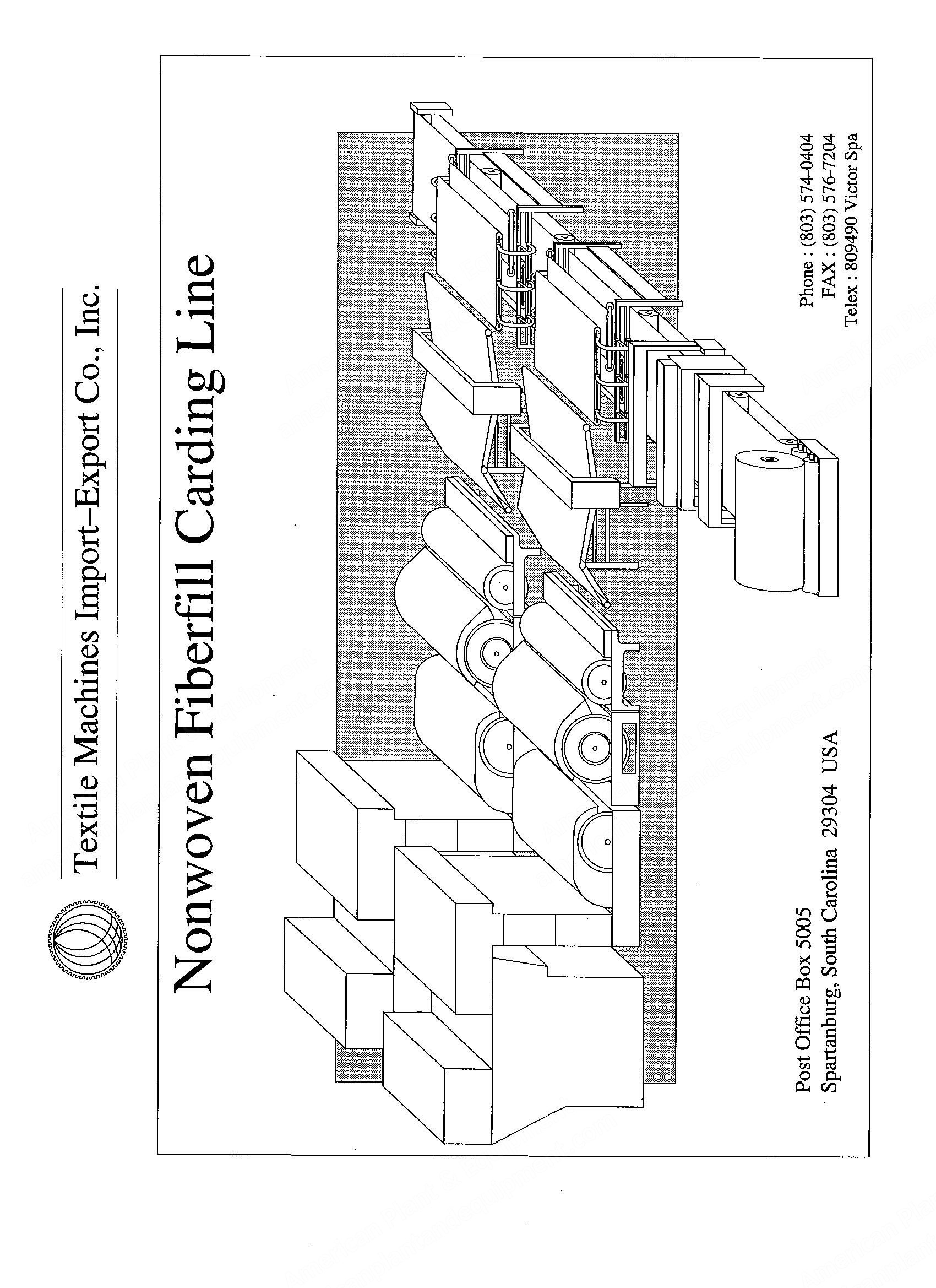 Nonwoven Fiberfill Carding Line