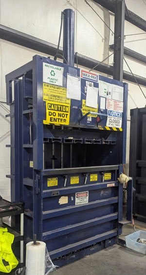 Max-Pak, MP7230F, Hydraulic Waste Baler, 72x30 inch Bale Size, 460V