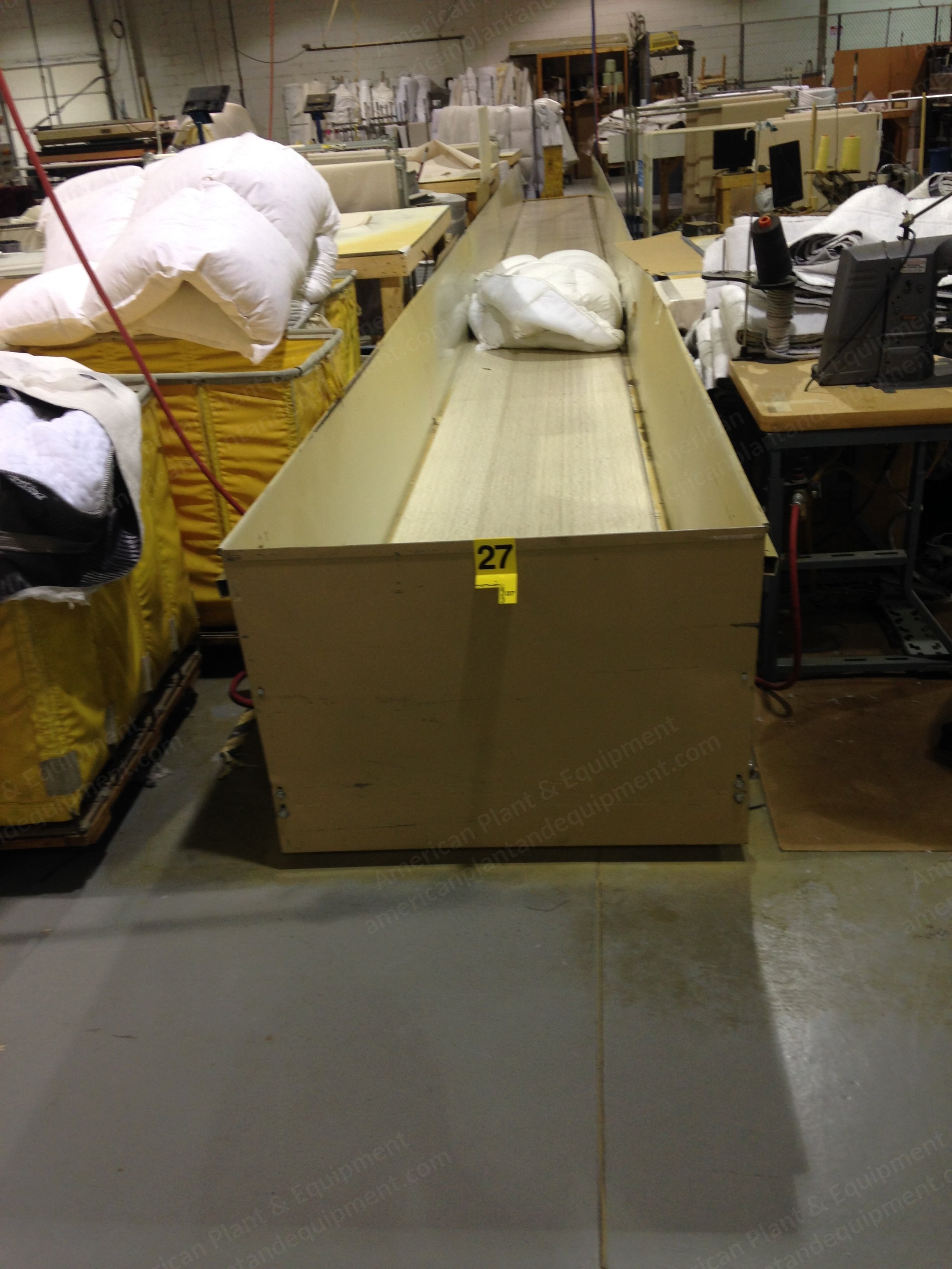 Conveyor with Rubber Belt, 39.75 Inch Width, 50 Feet Length, 5 Sections