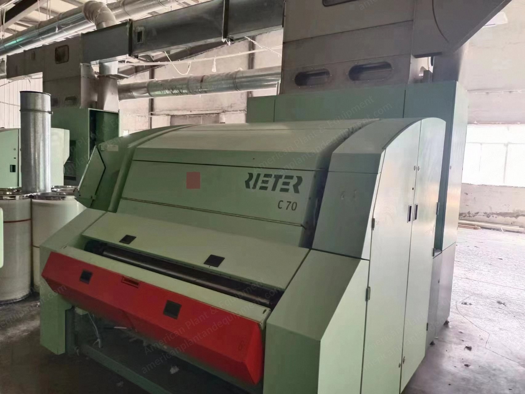 Rieter, C70, 2018, Carding Machine, Auto Leveler, Chute Feed, 1000x1100mm Can Diameter, 1 Licker-in