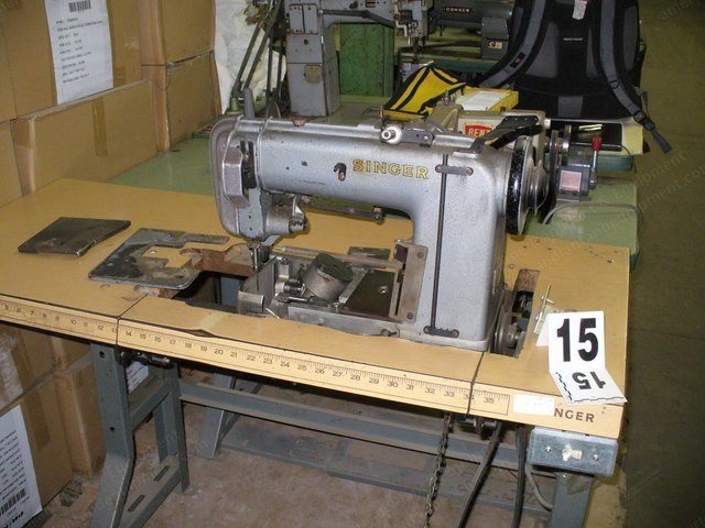 Singer Sewing Head, with Table and Motor