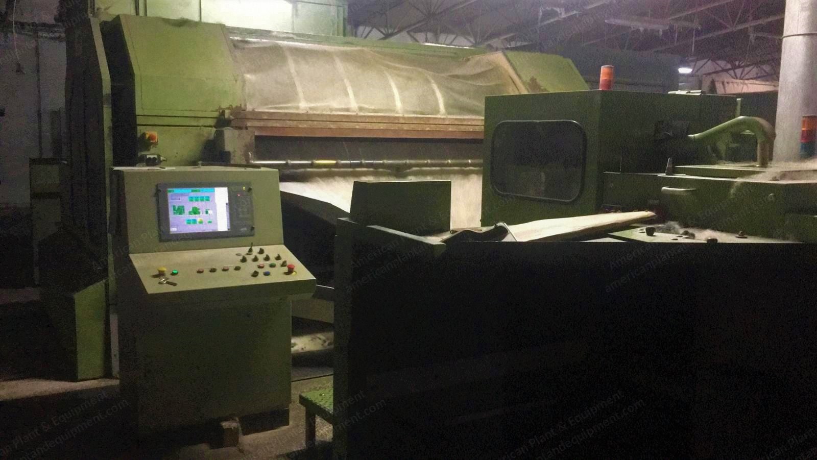Thibeau, CA6-25 PP, 2004, Carding Machine, Working Width 2500mm, Capacity 500 kg/hr