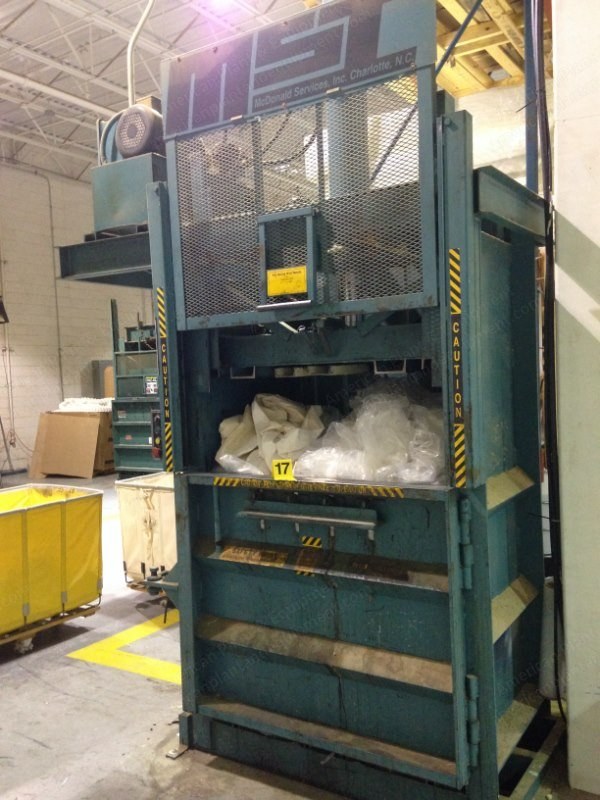 MSC Baler, 2004, 15 HP, 60" Stroke, 46"x30" Inside Dimensions