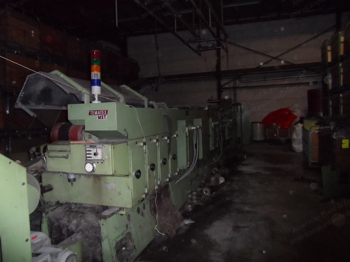 Tematex, MST 9, 1982, 9 Rollers, with Creel, with Cans