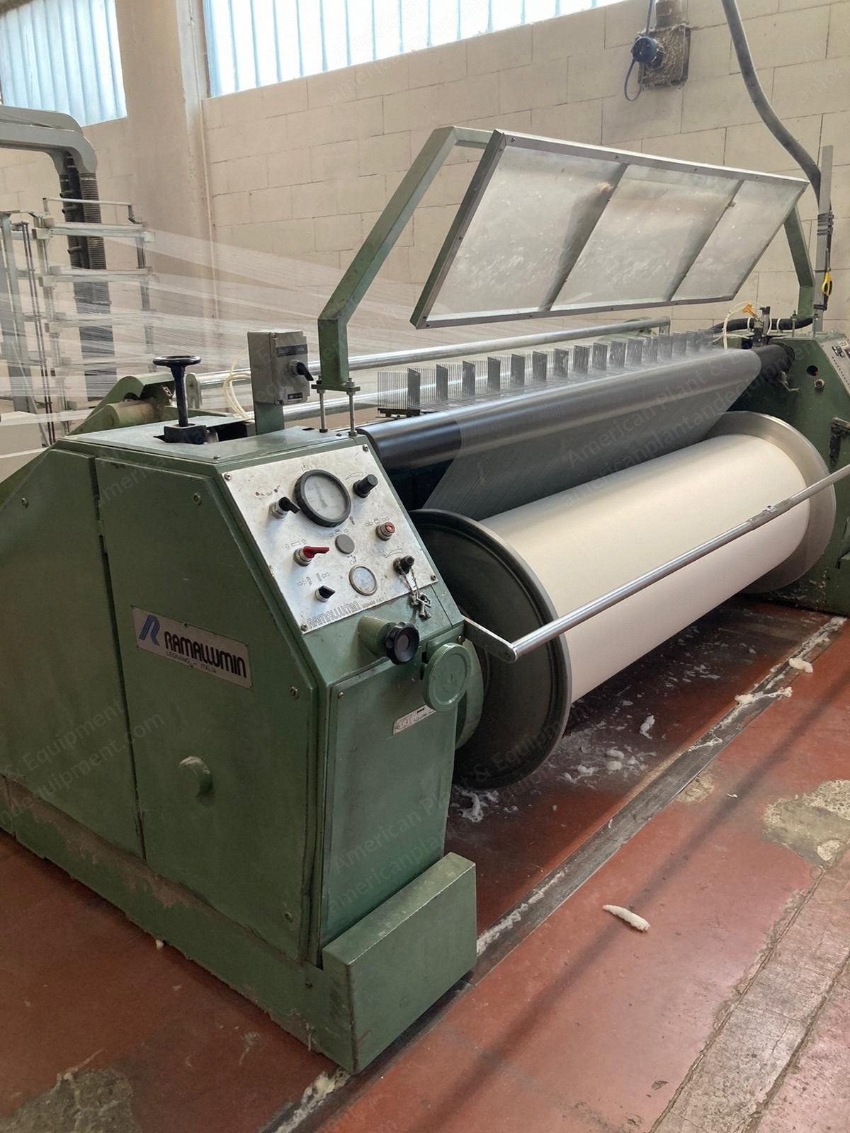 Rotal Sizing Machine, 1996, Working Width 4200mm, 9 Cylinders, with Ramallumin Direct Warping Machine