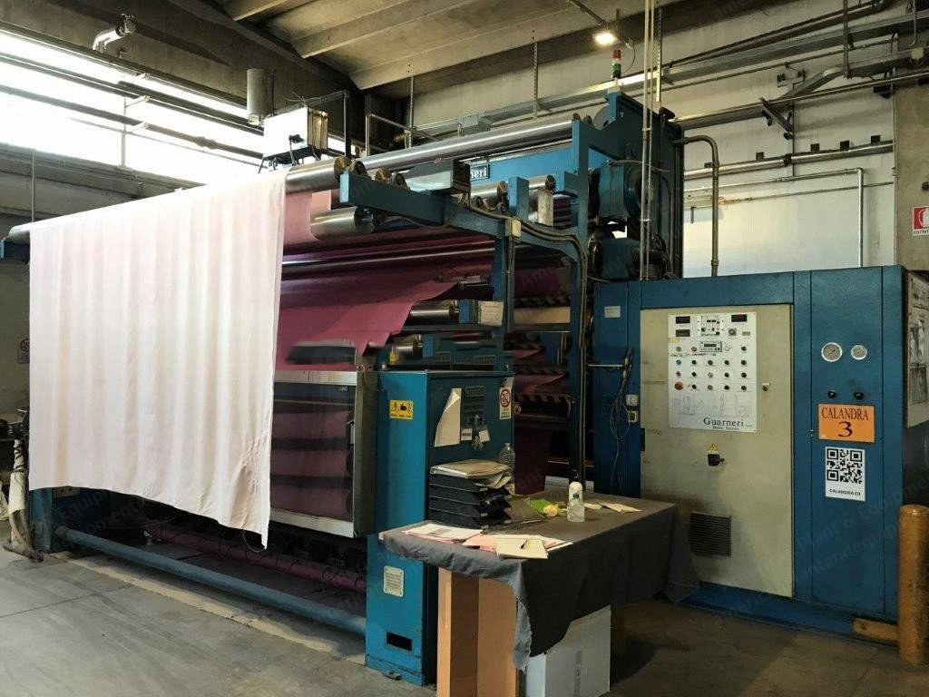 Guarnieri, 1995, 4 Bowl Finishing Calender Line, 3200mm Working Width, 70 Tons Pressure