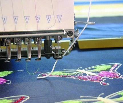 NovaStar, Computerized Flat Embroidery Machine, 9 Needle, 24 Head, 330x680mm, with Simple Cording Device