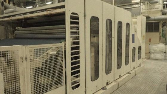 Hergeth Double Doffer Card, 1993, Working Width 3500mm, Avantrain + 1 Swift, Autefa CL 2003 Cross-Lapper