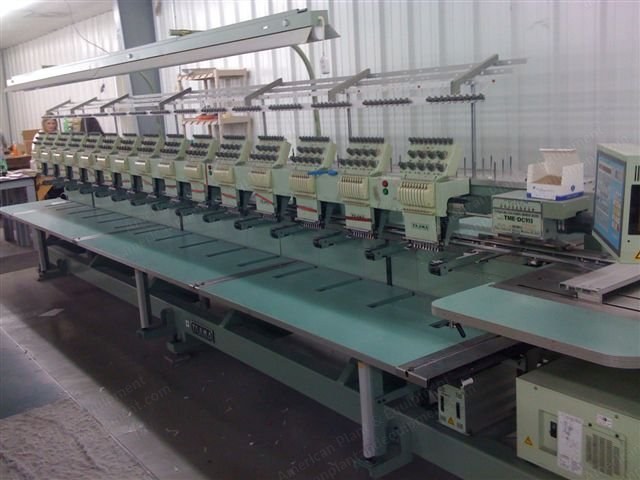 Tajima, TME-DC 915, 15-Head Embroidery Machine, 9 Needles, 330x380mm Stitching Field