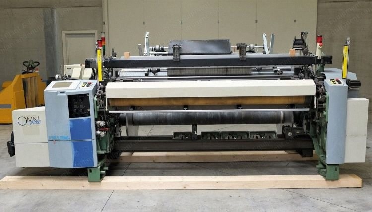 Picanol, Omniplus-2-P-220, 2001-2003, Air Jet Weaving Looms, 2200mm Working Width, 2 Colors, Staubli Cam Motion