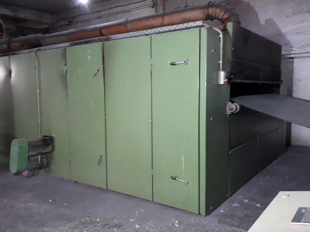 Bombi, TFP/2N/2,6, 2000, Oven for Wadding, 2600mm Working Width, 11m Length, 1 Ton/hr Capacity
