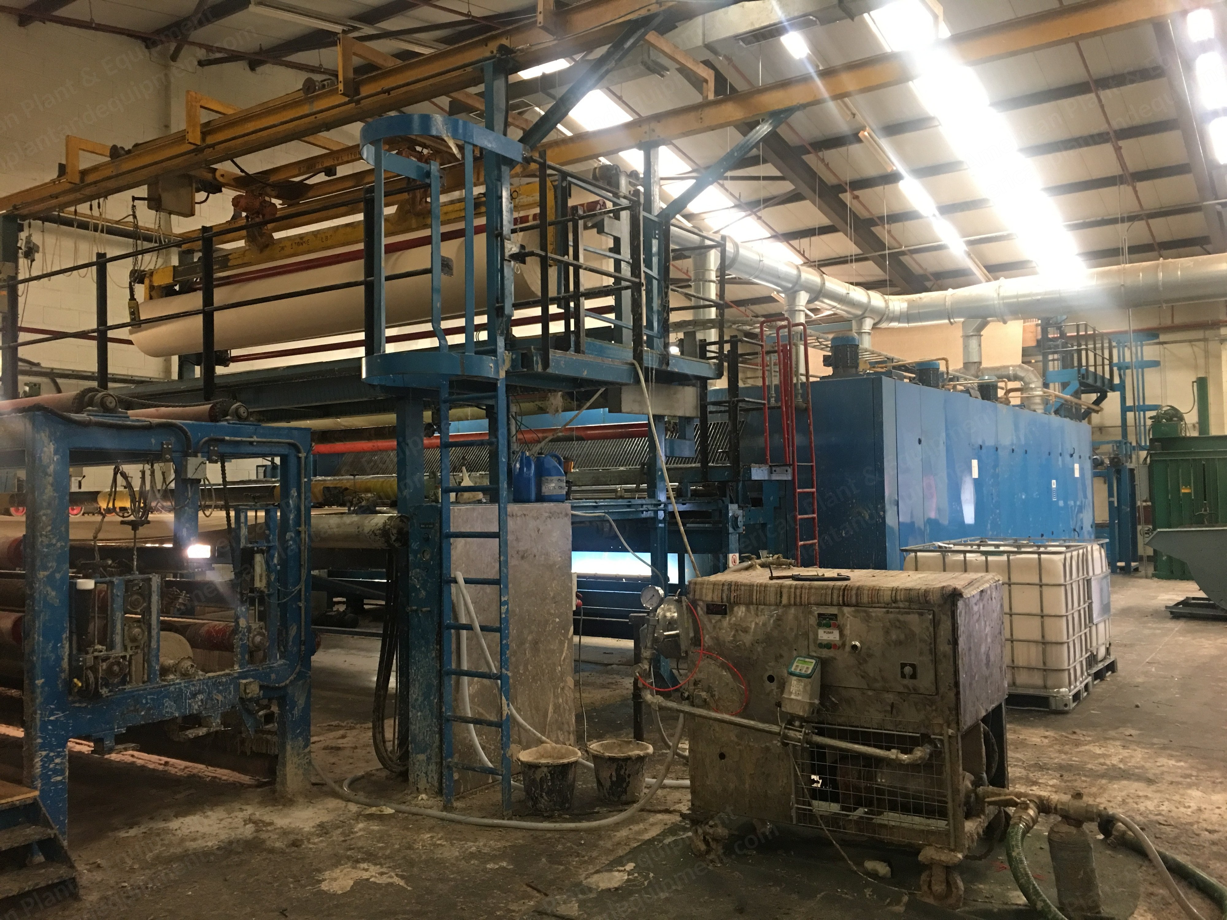 Campen Carpet Coating Line, 1991, 5000mm Working Width, Gas Heated Oven