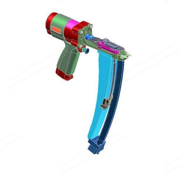 Vertex, 0277, 3/4" D-Ring Tool (Gun), Angular, for Box Spring or Innerspring