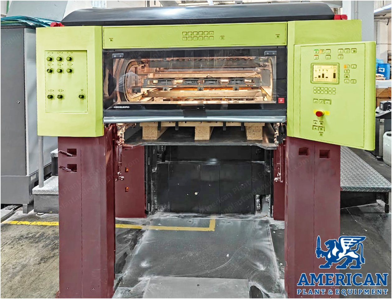 Heidelberg, CD74-5+L-F, 2005, 5 Colors, 6000x7400mm Max Sheet Size, CP2000, Anilox Coater