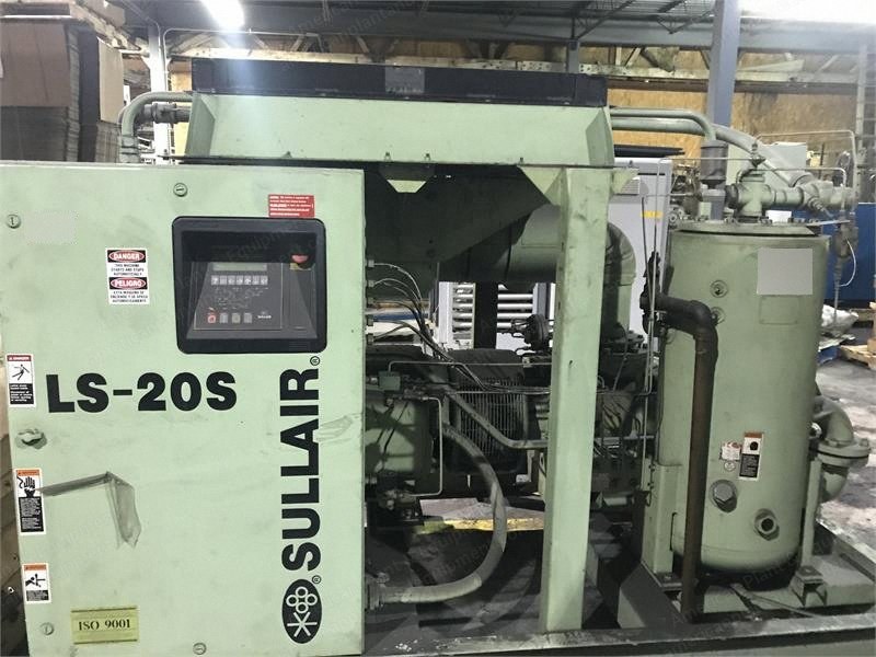 Sullair, LS-20S-125H, Rebuilt Rotary Screw Air Compressor, 125 HP, 544 CFM, 125-135 PSI, 460V