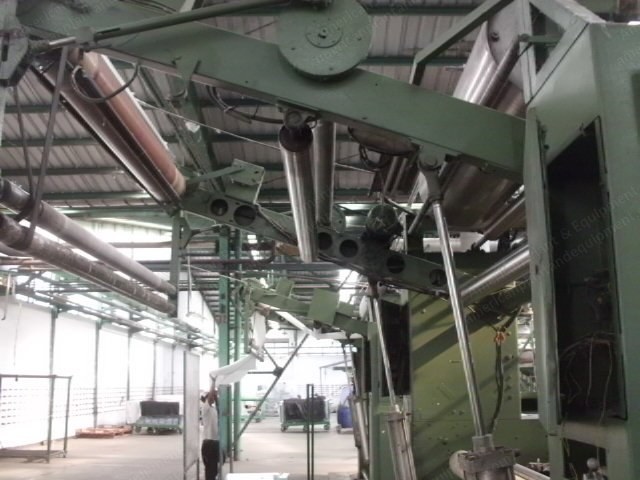 Babcock, Stenter Frames, 1995 and 1997, 1800mm Working Width, 8 Chambers, Oil Heated
