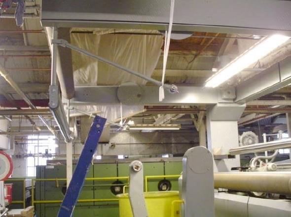 Bruckner, 1990, 3 Bay Gas Tenter, 2600mm Width, Pin & Clip, Plaiter or Batcher Exit