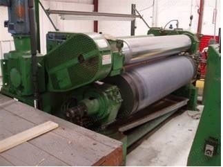 Verduin, 2 Roll Calender, 80 in (2000mm) Face Width, 20 Ton, Steam Heated