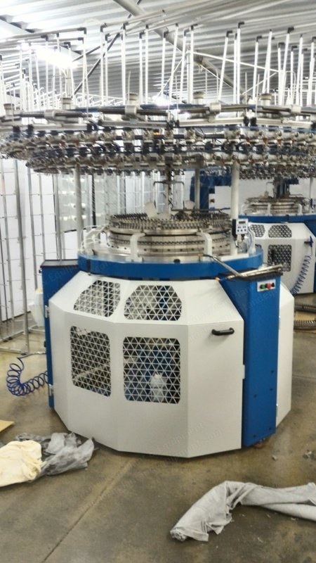 Orizio, Circular Knitting Machines, 2006 to 2013, 12 Units Total, Single and Double Jersey