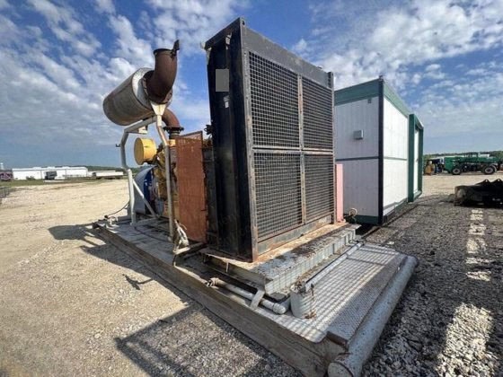 Caterpillar, 3512, Diesel Engine, Oilfield Skid Mounted, Pump Drive Setup, Radiator