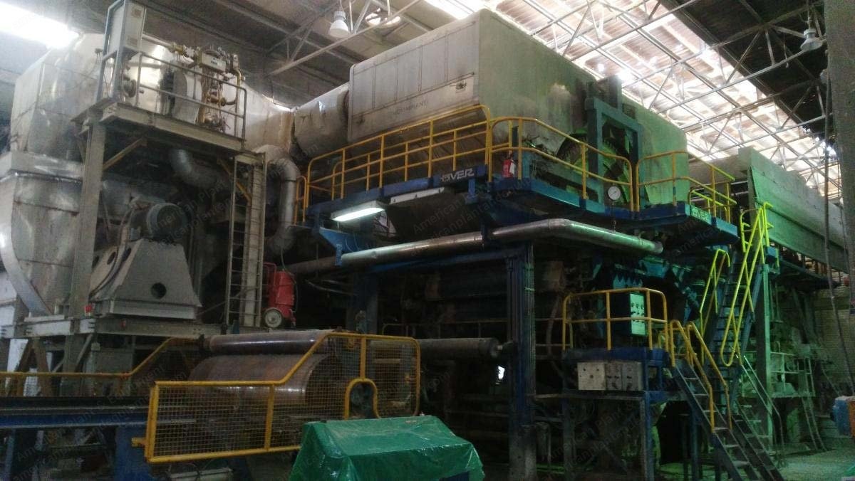 Overmeccanica, Complete Tissue Machine, 1987, 2500mm Trimmed Width, 10000 T/Y Capacity