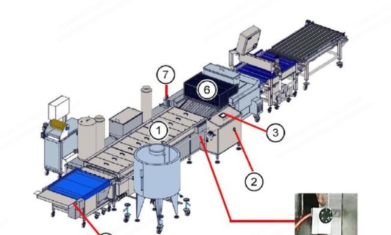 Canol, 400/1000 GBP CDMM, 2021, Gas-Fired Frying Line, 4050 pcs/h