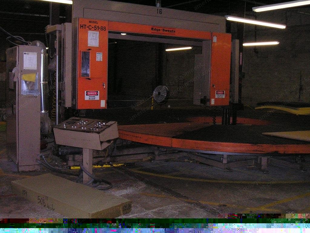 Carrousel Slitter, 51" Cutting Height, 88" Cutting Width, 21' 6" Table Diameter, Vacuum