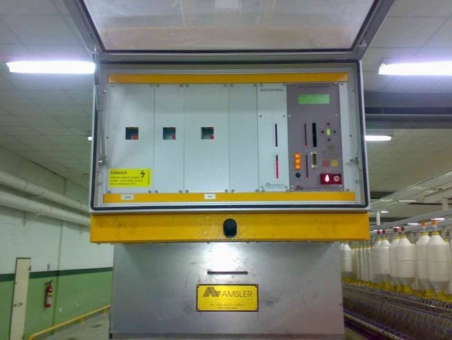 Amsler, Caipo, Pinter, Slub and Lycra Attachments, 2001, Installed on Toyoda RX-240 1008 Spindles and Schlafhorst Autocoro 312