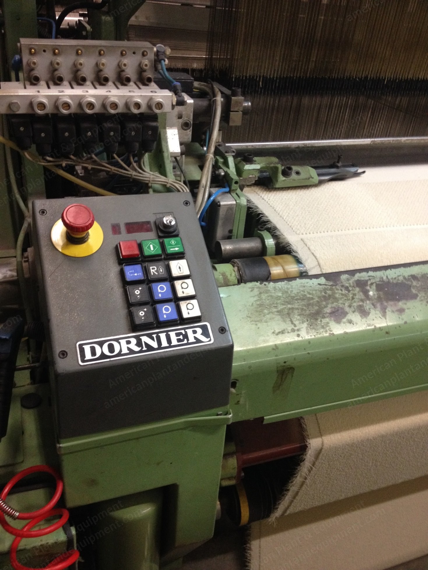 Dornier, LTNF-6J, 1997, Terry Air Jet Weaving Loom, 2600mm, 6 Colors, Staubli CX960 Jacquard
