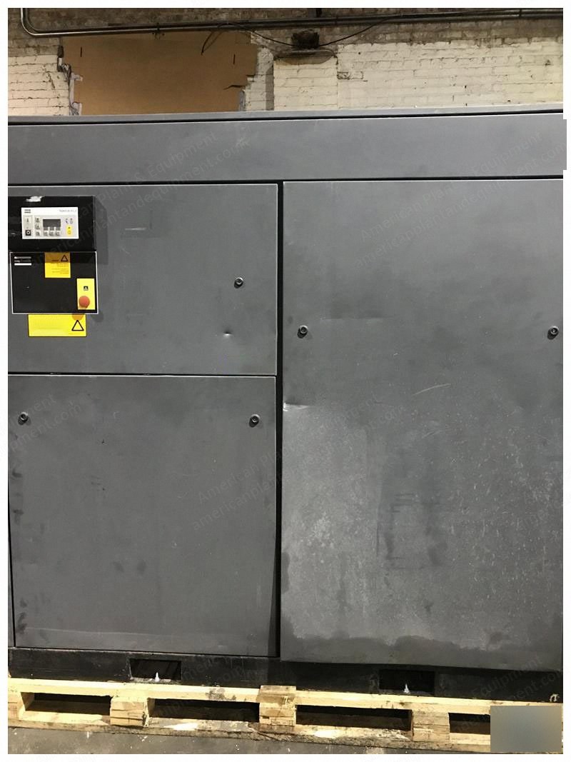Atlas Copco, GA75VSD, Rebuilt Rotary Screw Compressor, 100 HP, 409 CFM, 132 PSI