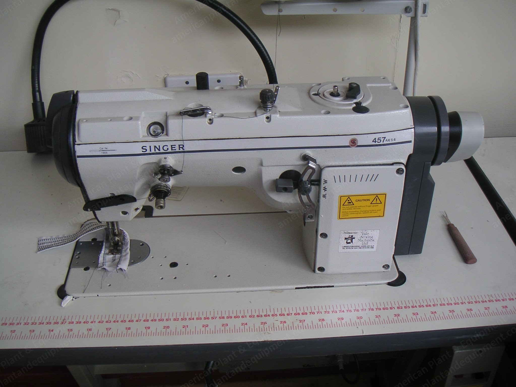 Singer, 457, T-Stitch Machine, Unit Stand, 3 Phase Motor