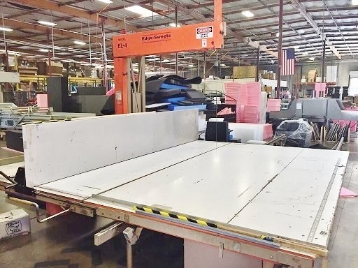 Edge-Sweets, EL-4, Vertical Foam Cutter, 72 inch Table Width, 55 inch Cutting Height
