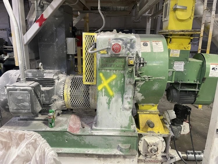 California Pellet Mill, 100 HP, Die 16-04-AO, 4.8mm x 39mm