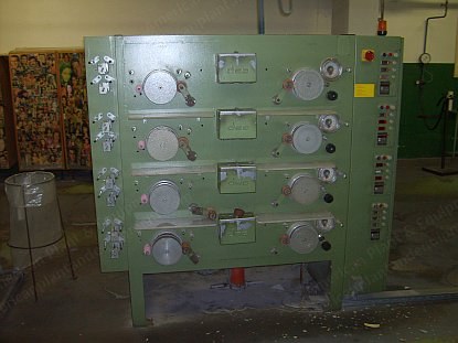 Dietze & Schell, Airentangling Machine, 1991, 4 Positions, 4 Winders, with Creel