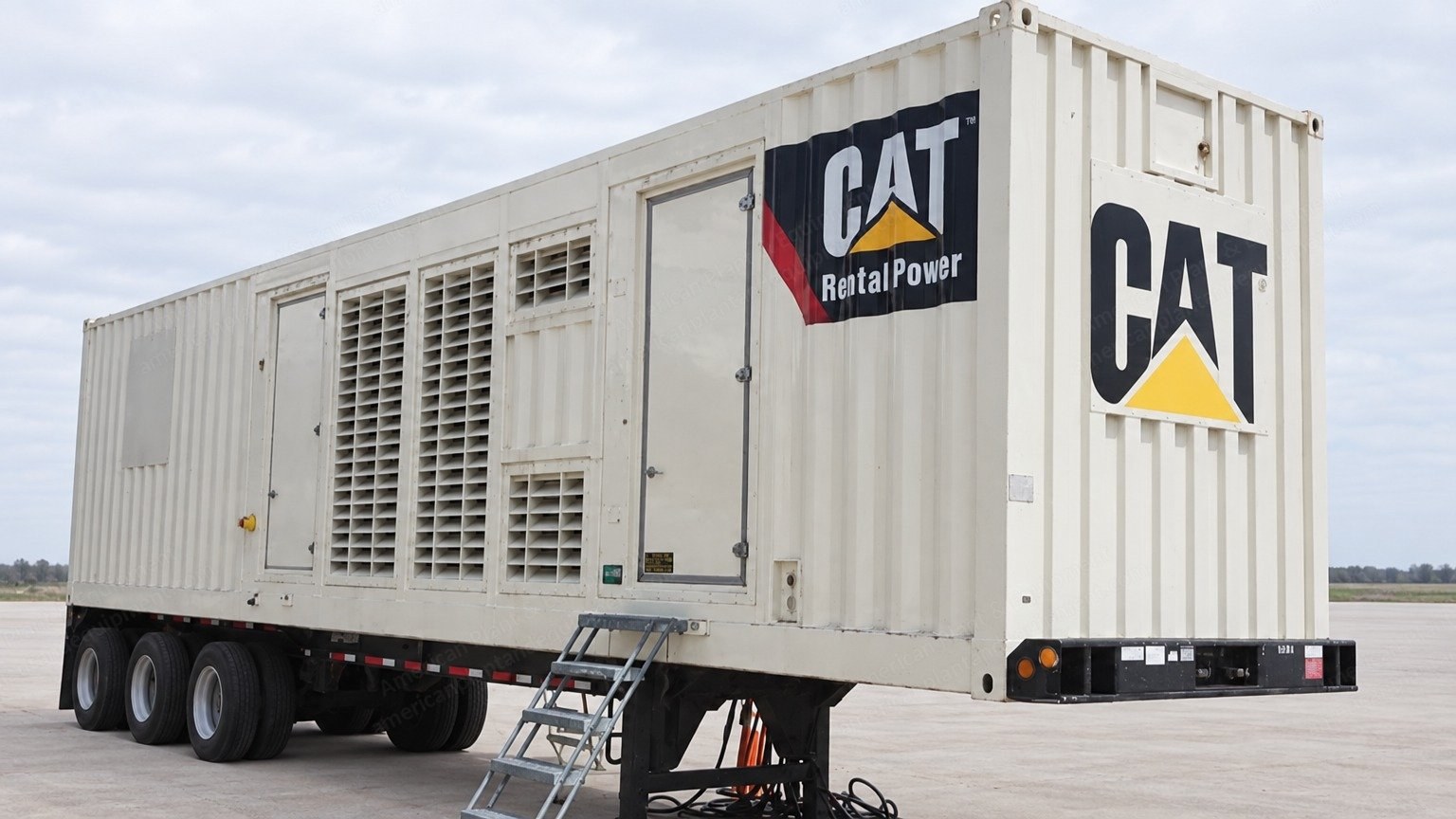 Caterpillar, 3516B Power Module, 1997, 1825 kW Prime, 277/480V, 60 Hz, Refurbished, 40 ft Container on Triple Axle Trailer